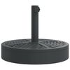 vidaXL Parasolvoet voor stokken van &Oslash;38 / 48 mm 25 kg rond