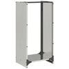 vidaXL Brandhoutrek 40x30x80 cm roestvrij staal