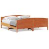 vidaXL Bedframe zonder matras massief grenenhout wasbruin 180x200 cm