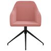 vidaXL Eetkamerstoelen 6 st fluweel roze