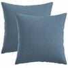 vidaXL Kussen met kussen HEERLEN 2 st Jeans Blauw Stof