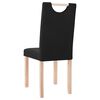vidaXL Eetkamerstoelen 4 st stof zwart