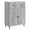 vidaXL Dressoir Grijs sonoma 66 x 34,5 x 90 cm Bewerkt hout