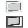 vidaXL Kelderraam RISOR 90 x 60 cm PVC en glas Antracietkleurig