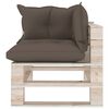 vidaXL 8-delige Loungeset met kussens pallet grenenhout