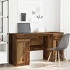 vidaXL Bureau met lade Oud hout 140 x 49 x 76 cm Bewerkt hout