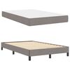 vidaXL Boxspringbed met matras Taupe 120 x 200 cm Stof