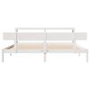 vidaXL Bedframe zonder matras massief grenenhout wit 180x200 cm