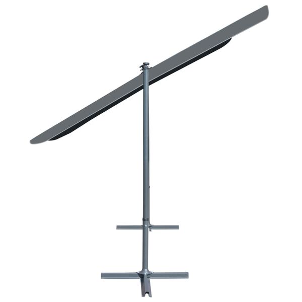 vidaXL Prieel met kantelbaar/uittrekbaar dak 350x253x196 cm antraciet