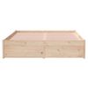 vidaXL Bedframe zonder matras massief hout 120x200 cm