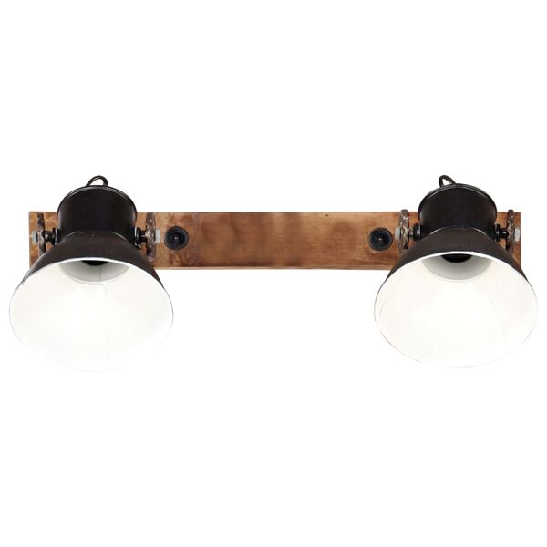 vidaXL Wandlamp industrieel E27 45x25 cm zwart