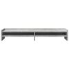 vidaXL Monitorstandaard 100x24x16 cm bewerkt hout betongrijs