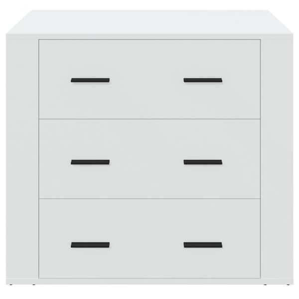 vidaXL Dressoir 80x33x70 cm bewerkt hout wit