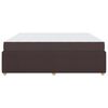 vidaXL Bedframe met matras met matras Donkerbruin 180 x 200 cm Stof