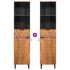 vidaXL Badkamerkast Bruin 38 x 33 x 160 cm Massief Mango Hout