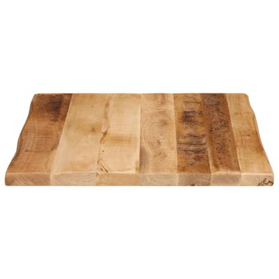 vidaXL Tafelblad met natuurlijke rand 80x80x3,8 cm massief mangohout