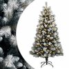 vidaXL Kunstmatige Inklapbare Kerstboom 120 cm 150 LED's Warmwit
