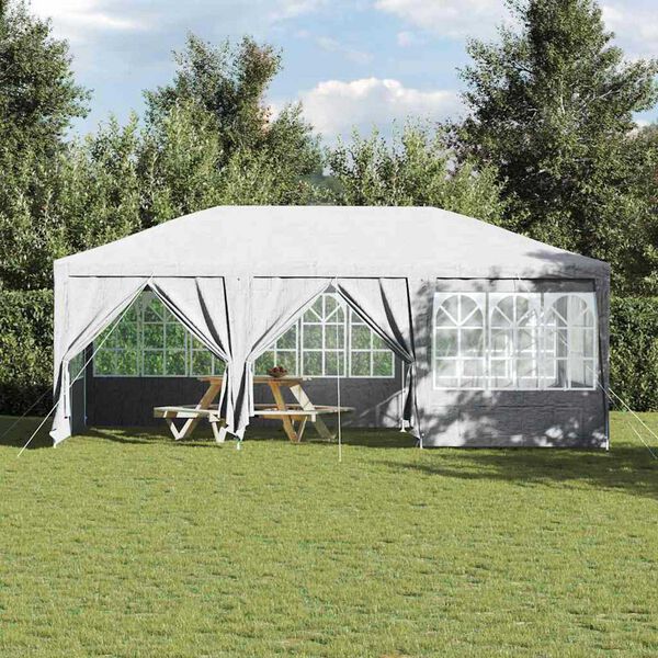 vidaXL Partytent Wit 600 x 400 x 266 cm Polyetheen