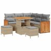 vidaXL Tuinbankenset 8 st 8-Aantal zitplaatsen Beige en Licht Grijs