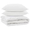 vidaXL All-season dekbed met kussen 3 st Wit Microvezel