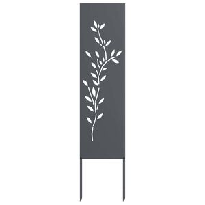 vidaXL Tuin Privacy Screen Antraciet 32 x 140 cm Koudgewalst staal