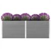 vidaXL Plantenbak verhoogd 250x100x91 cm HKC grijs