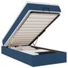 vidaXL Ottoman bed met matras 80x200cm stof blauw