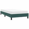 vidaXL Bedframe zonder matras 80x210 cm fluweel donkergroen