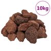 vidaXL Lavastenen 10 kg 5-8 cm rood