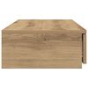vidaXL Bedlades Artisan Eiken 80 x 36,5 x 16,5 cm Bewerkt hout