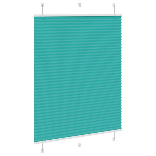 vidaXL Pliss&eacute; rolgordijn 110x100 cm stofbreedte 109,4cm petrol groen