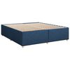 vidaXL Boxspring met matras stof blauw 200x200 cm