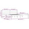vidaXL Bedframe massief grenenhout 180x200 cm