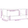vidaXL Salontafel 90x50x36,5 cm bewerkt hout gerookt eikenkleurig