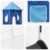 vidaXL Loftbed voor Kids Wit en Blauw 79,5 x 200 cm Metaal
