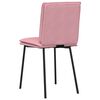 vidaXL Eetkamerstoelen 6 st fluweel roze