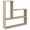 vidaXL Wandplank Sonoma Eiken 60 x 11 x 60 cm Bewerkt hout