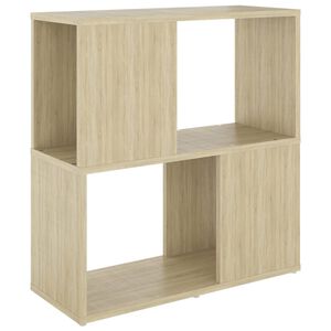 vidaXL Boekenkast 60x24x63 cm bewerkt hout sonoma eikenkleurig