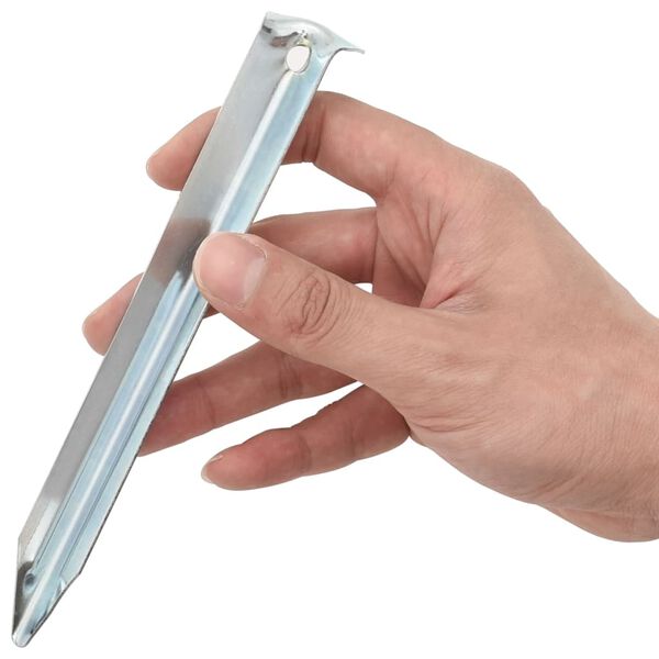 vidaXL Tentharingen 24 st &Oslash;20 mm 17 cm gegalvaniseerd staal
