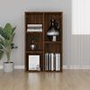 vidaXL Boekenkast/dressoir 50x25x80 cm bewerkt hout bruin eikenkleur