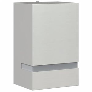 vidaXL Buitenwandlamp roestvrij staal zilverkleurig