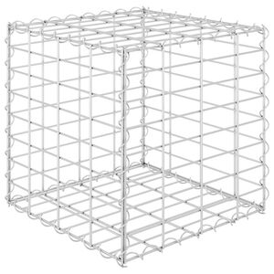 vidaXL Gabion plantenbak verhoogd kubus 40x40x40 cm staaldraad