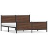 vidaXL Bedframe zonder matras metaal bruin eikenkleur 193x203 cm