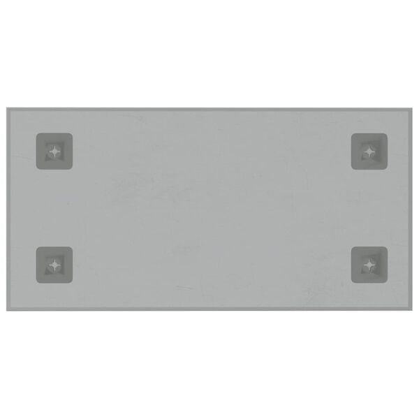 vidaXL Magneetbord voor aan de wand 40x20 cm gehard glas wit