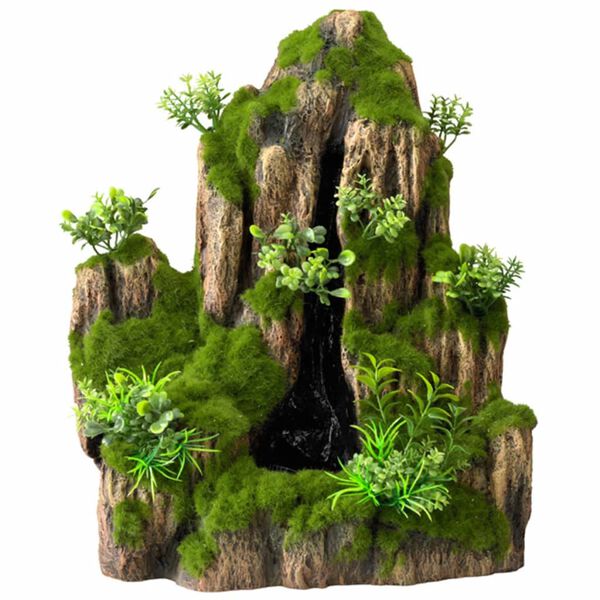 Aqua d'ella Aquarium waterval Moss Rock met 1 stroom 234/434963
