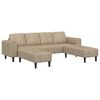 vidaXL Woonkamer Bank 3 pcs Lichtgrijs