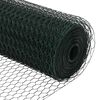 vidaXL Hexagon Hek Groen 1 x 100 m PVC