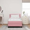 vidaXL Boxspringbed met matras met hoofdeinde Roze 90 x 200 cm Fluweel