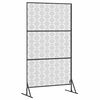 vidaXL Privacyscherm Grijs Staal
