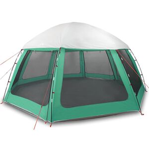 vidaXL Zwembadtent uitneembare buiten- gaaswanden 510x510 cm zeegroen